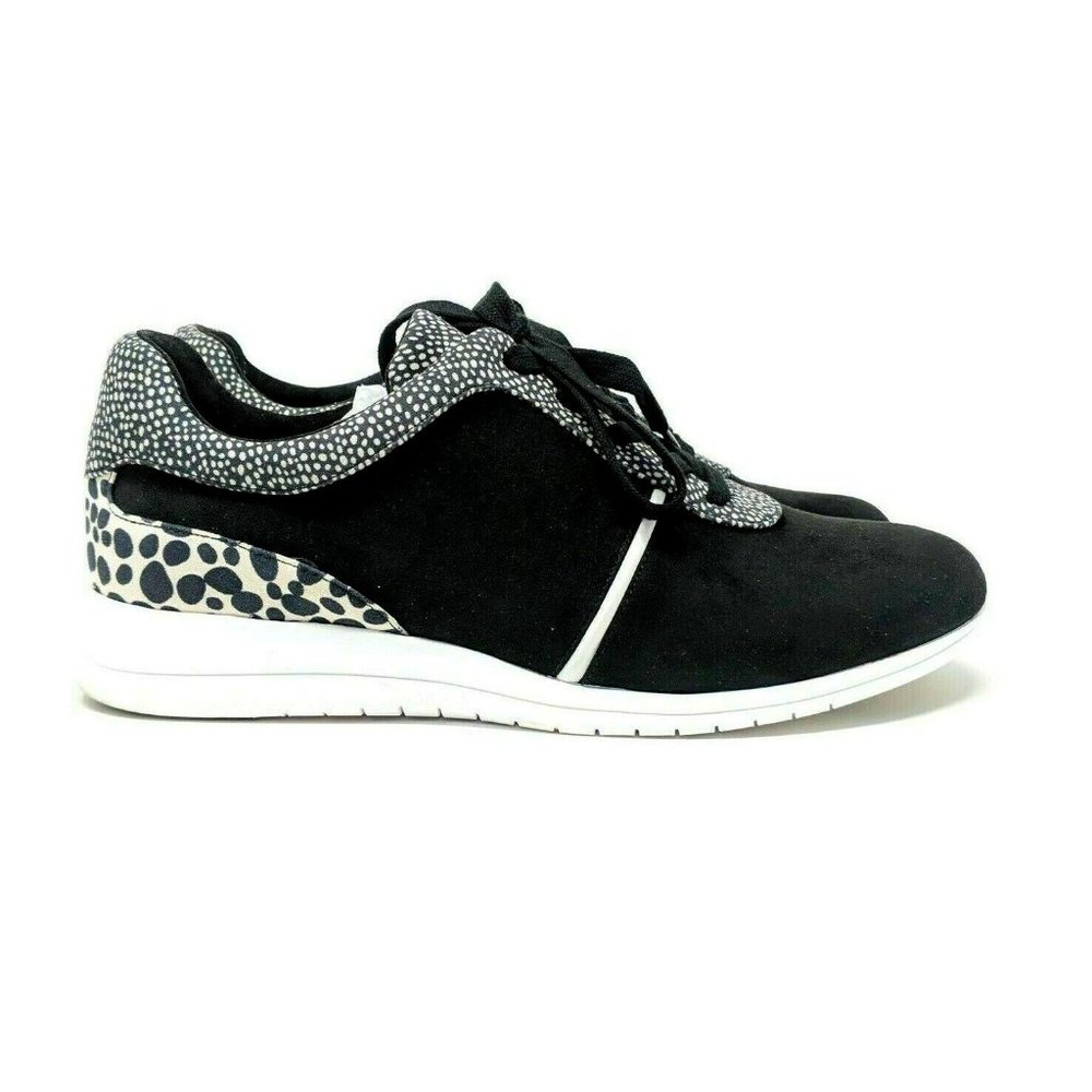 Isaac Mizrahi Live! Suede Contrast Dot Lace-Up Sneakers Size 10m